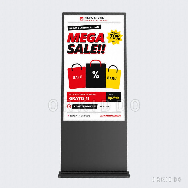 Orkiddo OKD-B55 Floor-Standing Digital Poster