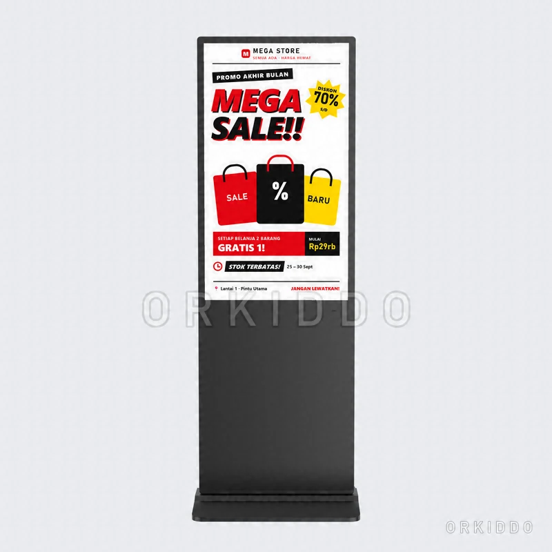 Orkiddo OKD-B43 Floor-Standing Digital Poster